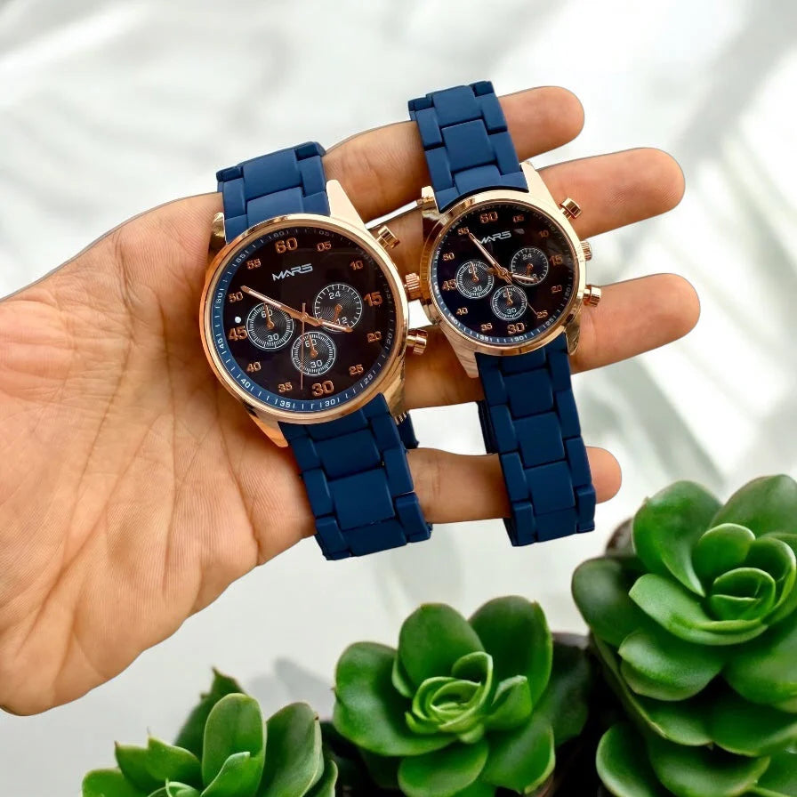 MARS COUPLE WATCHES FOR MEN AND WOMEN